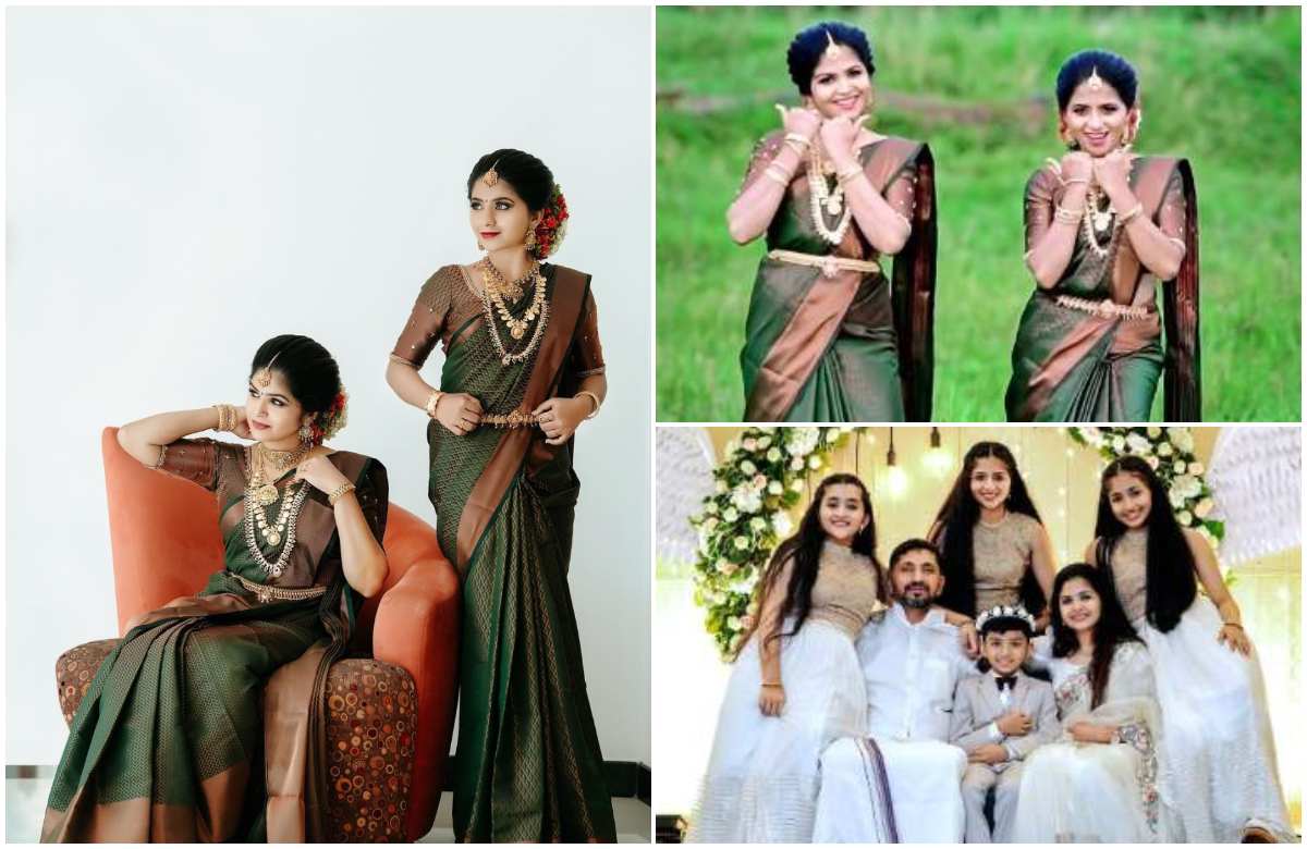 Santhoor Mummy Bride Look With Daughter Latest News